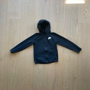BOYS Nike Tech Fleece Jacket - Medium - Black